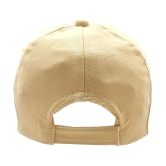 Zacharias Unisex Kids Cotton Baseball Cap kc-27 (Beige_1-4 Years) (Pack of 1) - None