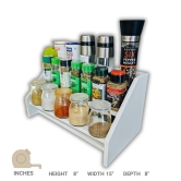 BARISH - Spice Bottle Stand | 2 Step Shelf Pantry Kitchen Countertop Stand Spice Rack Organizer for Cabinet Cupboard Pantry Shelf Kitchen Spice Bottle Rack Holder