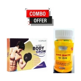 Dr. Chopra G&G Good Health Capsules 50no.s & A-One Body Grow Capsules 10 no.s Unflavoured Pack of 2