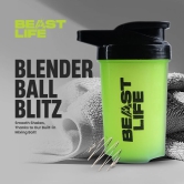 BeastLife Plastic Bold Shaker | Neon Color | 500ML