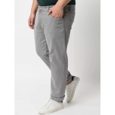 Men Slim Mid Rise Grey Jeans