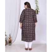 Swasti Cotton Printed Straight Womens Kurti - Black ( Pack of 1 ) - None