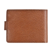 GEEO Mud Brown Leather Mens Two Fold Wallet ( Pack of 1 ) - Mud Brown