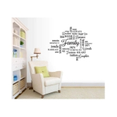 Asmi Collection Family Motivational Quote for Home Motivational/Quotes Sticker ( 80 x 60 cms )