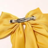 large statement satin bow buckle-Green