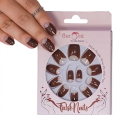 FRENCH OVAL TIPS (NAIL KIT INCLUDED)-Brown