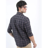 Ketch Cotton Blend Regular Fit Checks Full Sleeves Mens Casual Shirt - Grey ( Pack of 1 ) - None