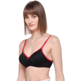 Womens SA-51 Red Cotton Rich Lightly Padded Multiway T-Shirt Bra-38 / B / Red