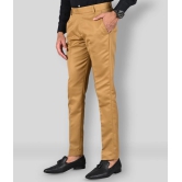 MANCREW - Brown Polycotton Slim - Fit Mens Formal Pants ( Pack of 2 ) - None