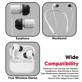 Lapster Wireless Bluetooth in Ear Replacement Earpads (Black) - 10 Pcs