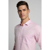 Men Pink Slim Fit Formal Full Sleeves Formal Shirt