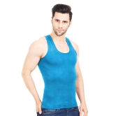 NRG Mens Sleeveless Colour Cotton Vest  ( Pack of 1 Turquoise ) G23