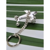 Silver KeyChain Airplane