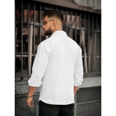 Elliot Cargo Knit White Lycra Shirt-XL / White