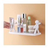 GEEO White Plastic Wall mount Stand ( Pack of 1 ) - White