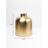 VON CASA Gold Cylindrical Flower Vase