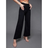 Miss Chase - Black Denim Wide Leg Womens Jeans ( Pack of 1 ) - None