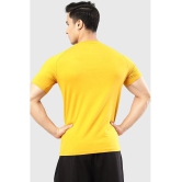 Fuaark Mustard Cotton Slim Fit Mens Sports T-Shirt ( Pack of 1 ) - None