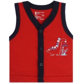 BOYS VEST FRONT OPEN SLEEVELESS ASSORTED Pack Of 3 - None