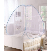 Pindia Blue Polyester Double Bed Mosquito Net