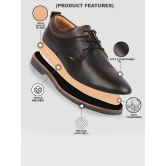 Men Black Formal Lace Up Oxford Shoes with TPR Welted Sole-8