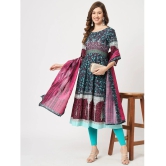 Pannkh - Multicoloured Rayon Womens Anarkali Kurti ( Pack of 1 ) - None