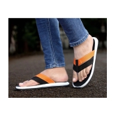 Aadi - Orange Fabric Daily Slipper - None