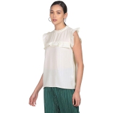 Shffl Polyester Regular Tops - White - M