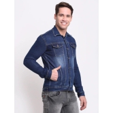 Rodamo Men Blue Washed Colourblocked Denim Jacket