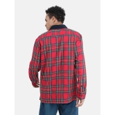 Bene Kleed 100% Cotton Regular Fit Checks Full Sleeves Mens Casual Shirt - Red ( Pack of 1 ) - None