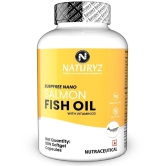 NATURYZ BURPFREE SALMON Fish Oil 2000 Mg with Vitamin D3 for Skin, Eyes, Heart & Brain - 90 Softgels