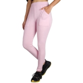 KARARO JEGGINGS - Cotton Blend Skinny Fit Pink Womens Jeggings ( Pack of 3 ) - None