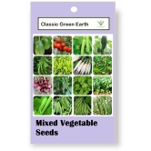 CLASSIC GREEN EARTH - Vegetable Seeds ( Mixed 16 Vegetable Seeds (Pack of 500) ) )