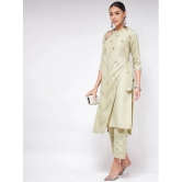 Pannkh - Green Polyester Womens Straight Kurti ( Pack of 1 ) - None