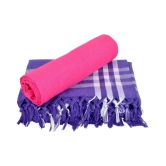 Sathiyas Set of 2 Cotton Bath Towel Multi (150 x 75 cm) - Multi