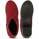 Ishransh - Red Women''s Ankle Length Boots - None