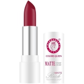 Colors Queen Rich Color Matte Finish Lisptick 3g, Matte Red(Shade - 01)