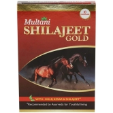 Multani Shilajeet Gold Capsule- For Youthful Living, Enriched With Gold, Kesar, Safed Musli & Shilajeet Original, Ayurvedic Shilajit Capsule For Stamina & Endurance, 10 Capsule