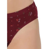 Dollar Multi Color Womens Panty Cotton Printed Womens Hipster ( Pack of 4 ) - None