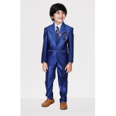 DKGF Fashion - Royal Blue Polyester Boys Suit ( Pack of 1 ) - None