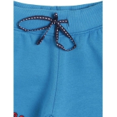 BOYS TRACK PANT  SOLID DEEP SEA BLUE - None