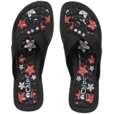 Chips - Black Womens Thong Flip Flop - None