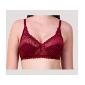 Kiran Enterprises Beige,Maroon Net Non Padded Womens Bralette Bra ( Pack of 2 ) - None