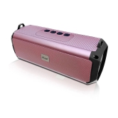 hitage BS-414 10H Music 5 W Bluetooth Speaker Bluetooth V 5.0 with USB,Aux,3D Bass Playback Time 24 hrs Pink - Pink