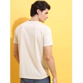 AKTIF Cotton Blend Regular Fit Printed Half Sleeves Mens T-Shirt - Beige ( Pack of 1 ) - None