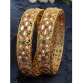 Sukkhi Gold Bangle Set ( Pack of 2 ) - None