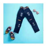 ICONIC ME- Kids Boys Printed Cotton Jeans - None