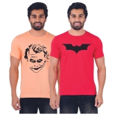 ferocious - Orange Cotton Regular Fit Men's T-Shirt ( Pack of 2 ) - None