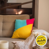 Multi Colour Geometric Cushion Cover | SET OF 2 10club Yellow