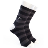 Man Arden - Dark Grey Cotton Men's Mid Length Socks ( Pack of 1 ) - Dark Grey